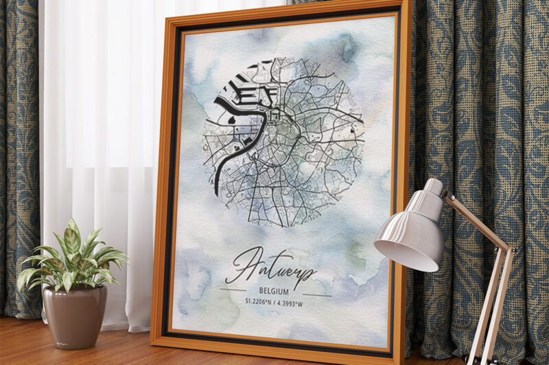 Phi Watercolor Map Bundle