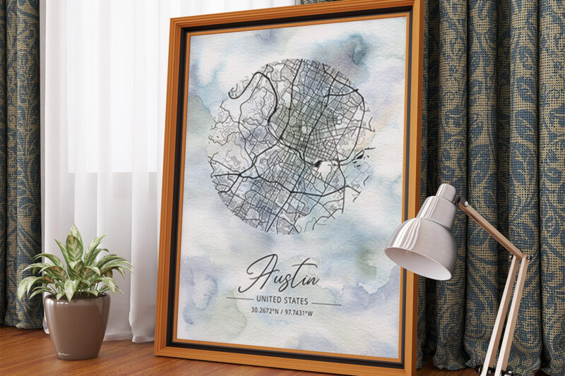 Phi Watercolor Map Bundle