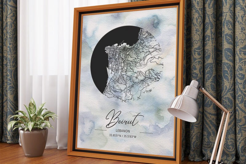 Phi Watercolor Map Bundle