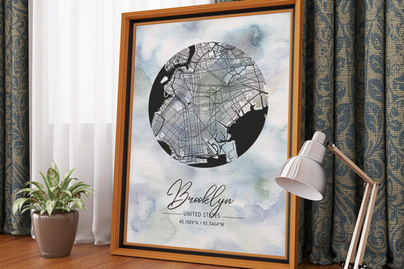 Phi Watercolor Map Bundle