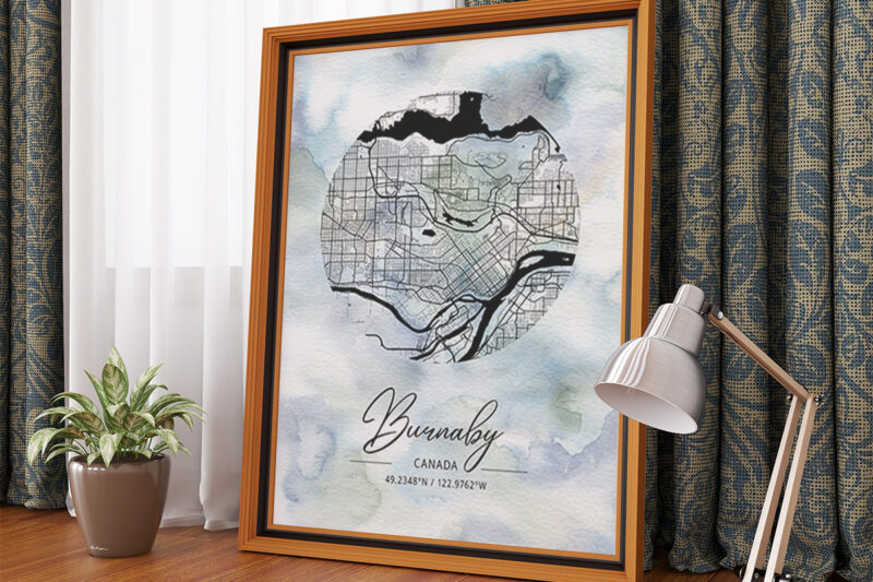 Phi Watercolor Map Bundle