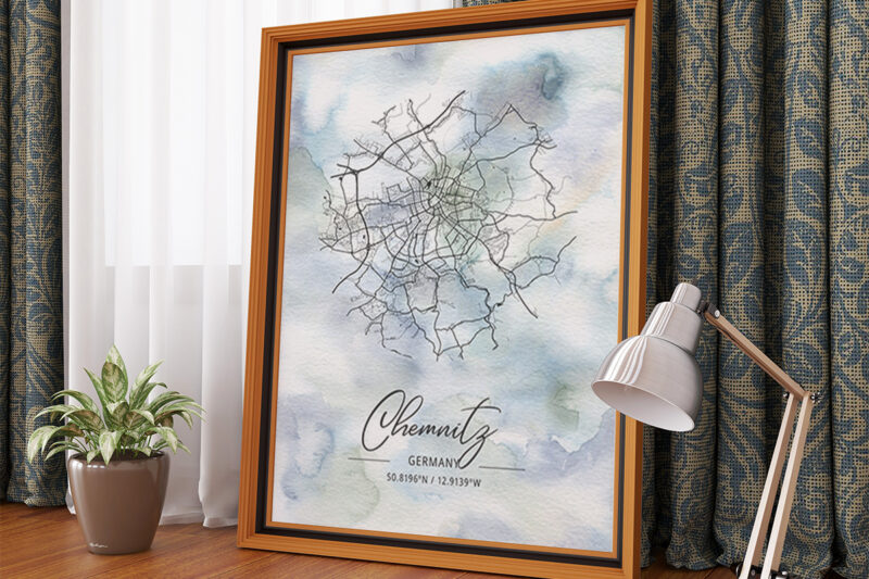 Phi Watercolor Map Bundle