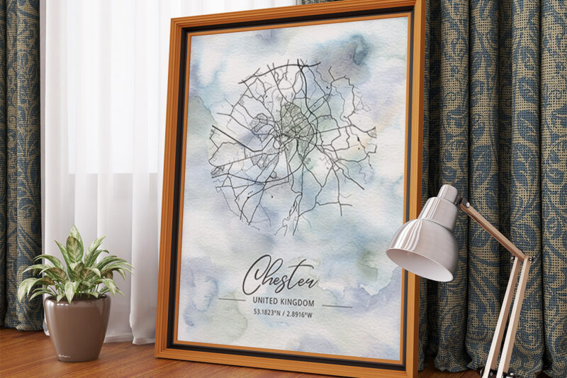 Phi Watercolor Map Bundle