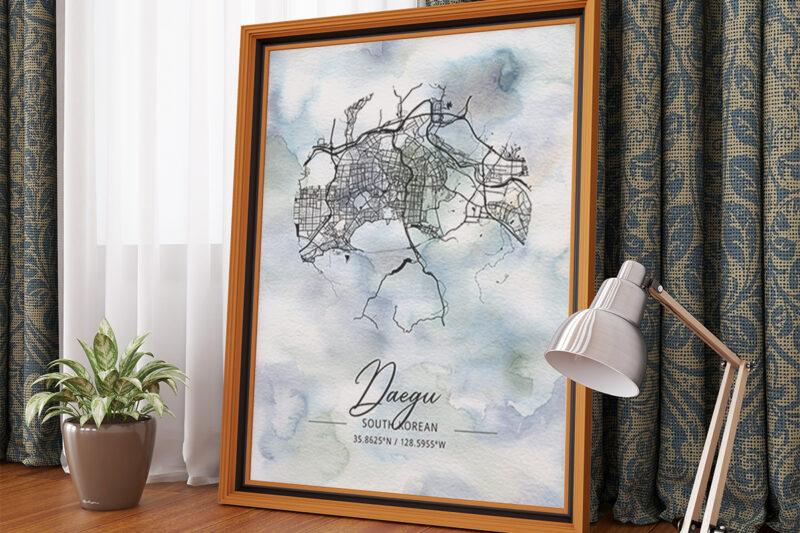 Phi Watercolor Map Bundle