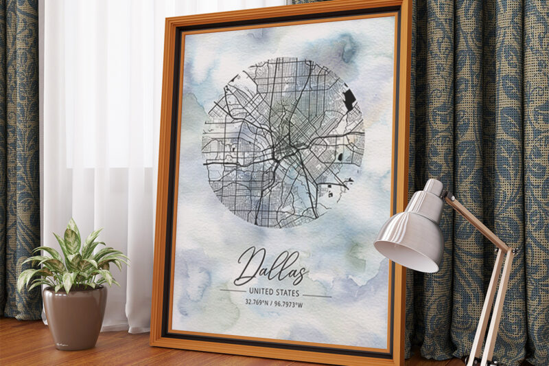 Phi Watercolor Map Bundle