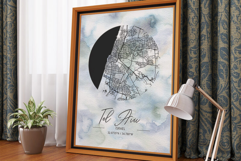 Phi Watercolor Map Bundle