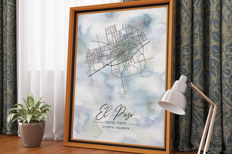 Phi Watercolor Map Bundle