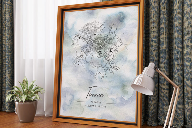 Phi Watercolor Map Bundle