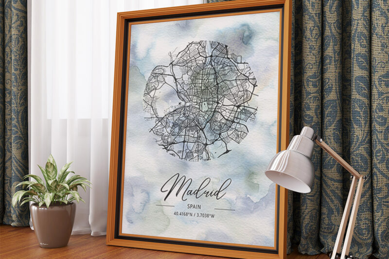 Phi Watercolor Map Bundle