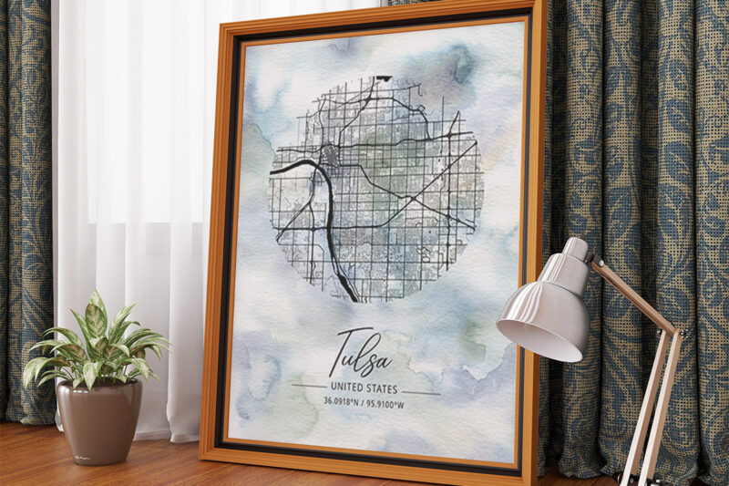 Phi Watercolor Map Bundle