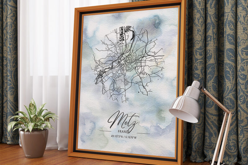 Phi Watercolor Map Bundle