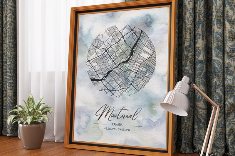 Phi Watercolor Map Bundle