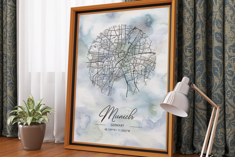 Phi Watercolor Map Bundle