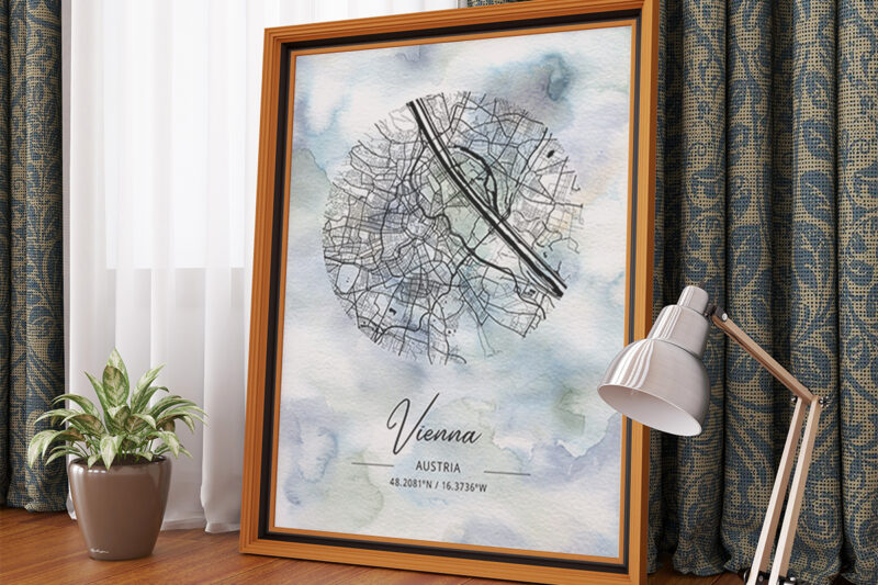 Phi Watercolor Map Bundle