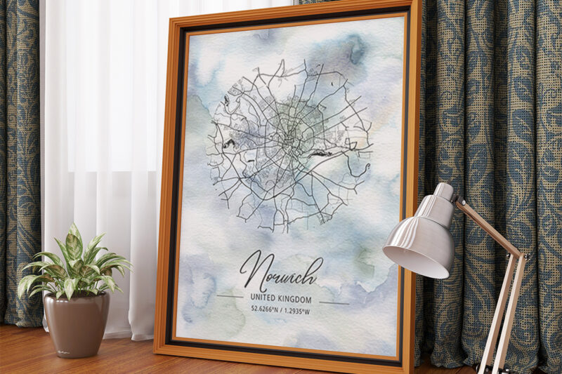 Phi Watercolor Map Bundle