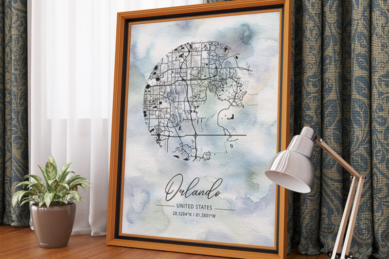 Phi Watercolor Map Bundle