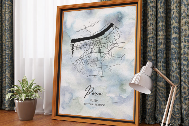 Phi Watercolor Map Bundle