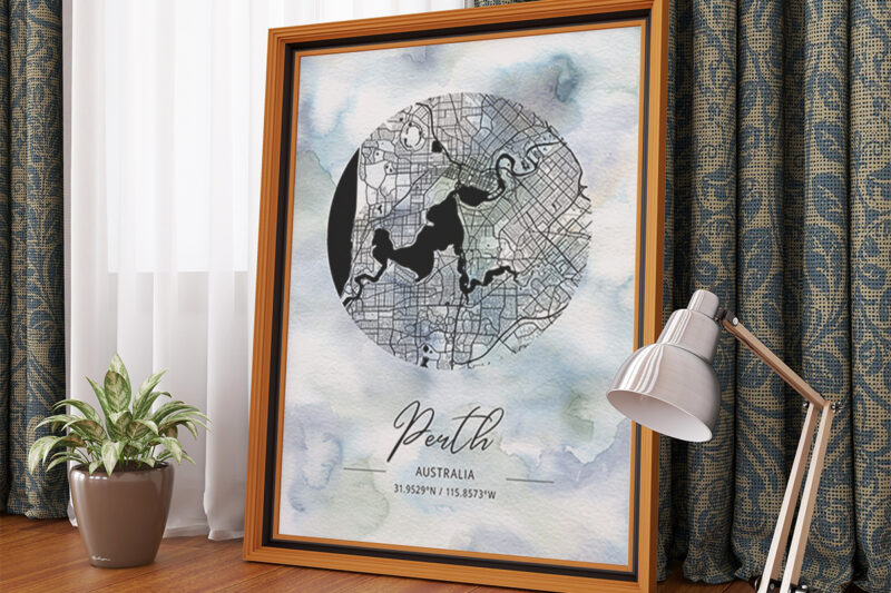 Phi Watercolor Map Bundle