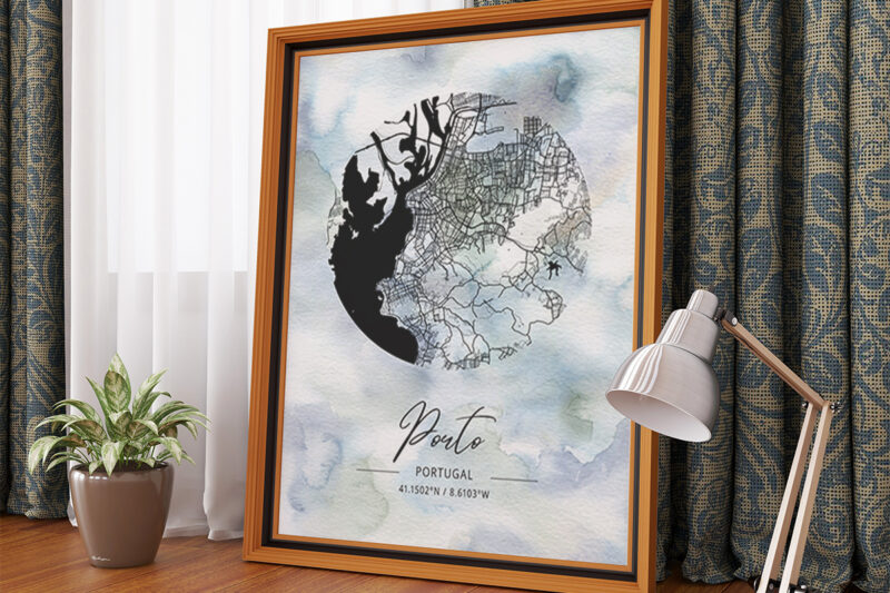 Phi Watercolor Map Bundle