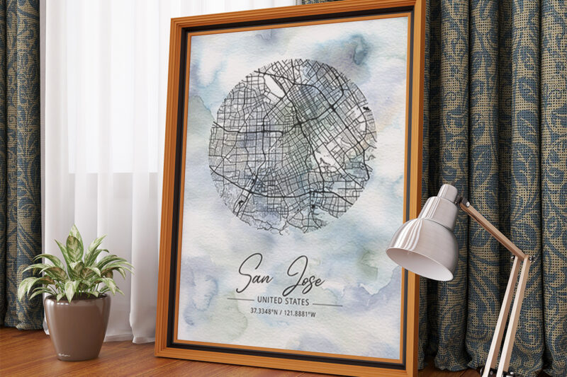 Phi Watercolor Map Bundle