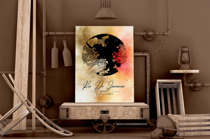 Pi Watercolor Map Bundle