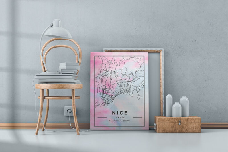 Pisces Watercolor Map Bundle