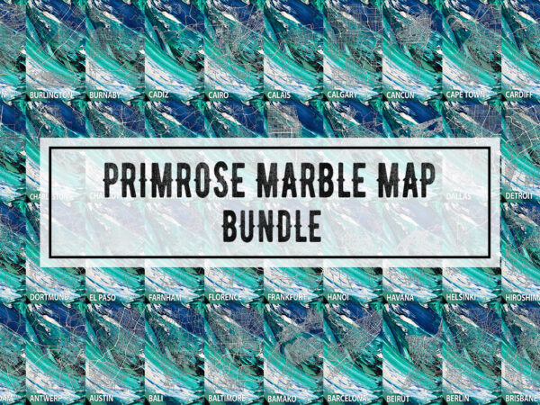 Primrose marble map bundle t shirt illustration