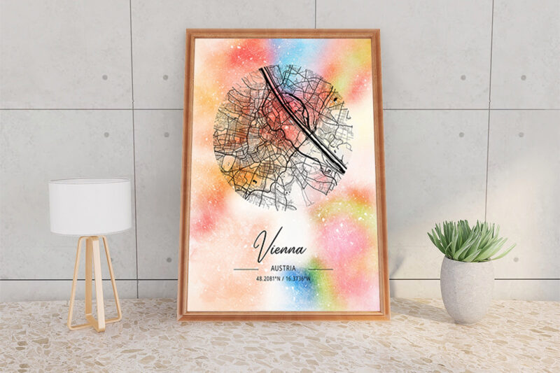 Psi Watercolor Map Bundle