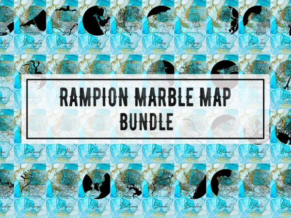 Rampion marble map bundle t shirt design online