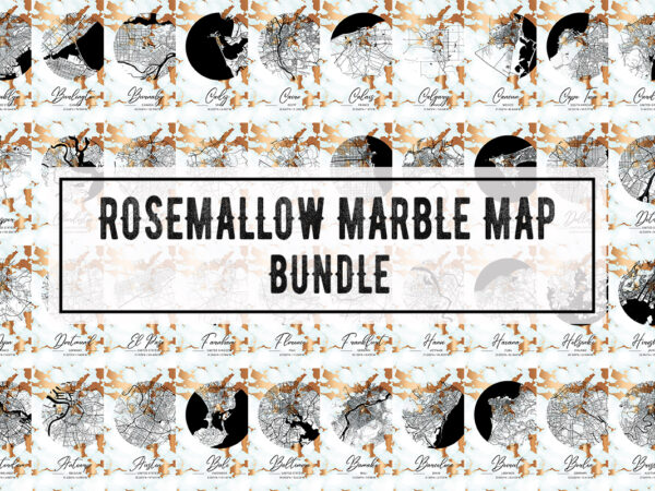 Rosemallow marble map bundle t shirt design online