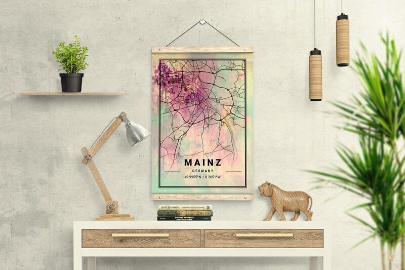 Uranus Watercolor Map Bundle