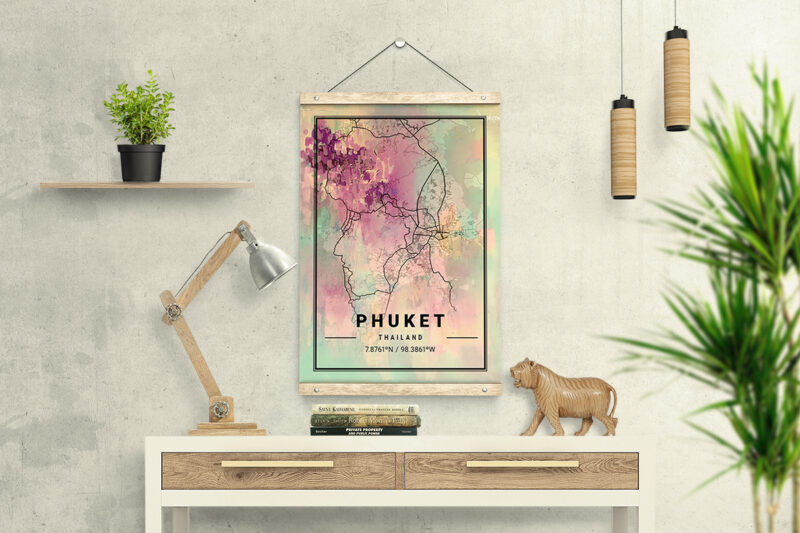 Uranus Watercolor Map Bundle