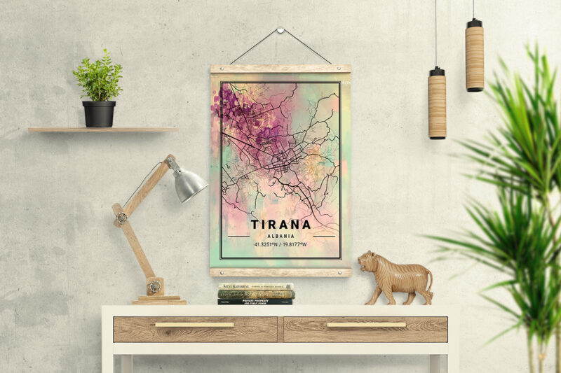 Uranus Watercolor Map Bundle