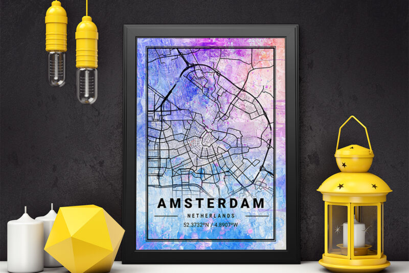 Vela Watercolor Map Bundle