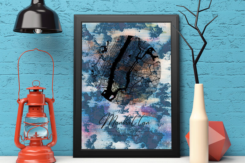 Virgo Watercolor Map Bundle