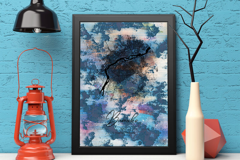 Virgo Watercolor Map Bundle