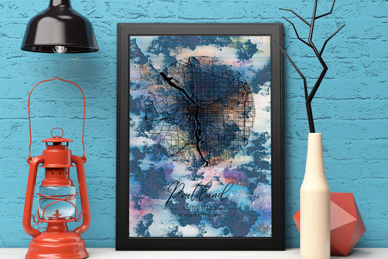 Virgo Watercolor Map Bundle