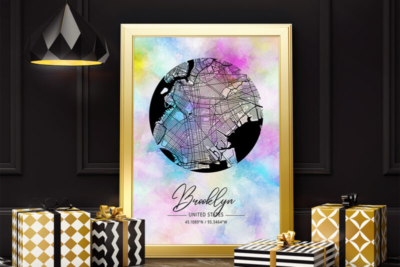 Xi Watercolor Map Bundle