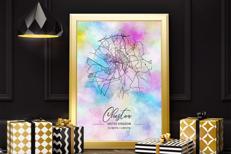 Xi Watercolor Map Bundle