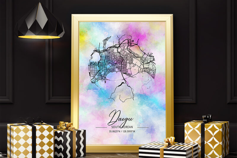 Xi Watercolor Map Bundle