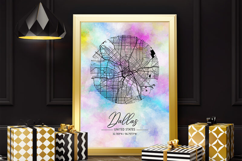 Xi Watercolor Map Bundle