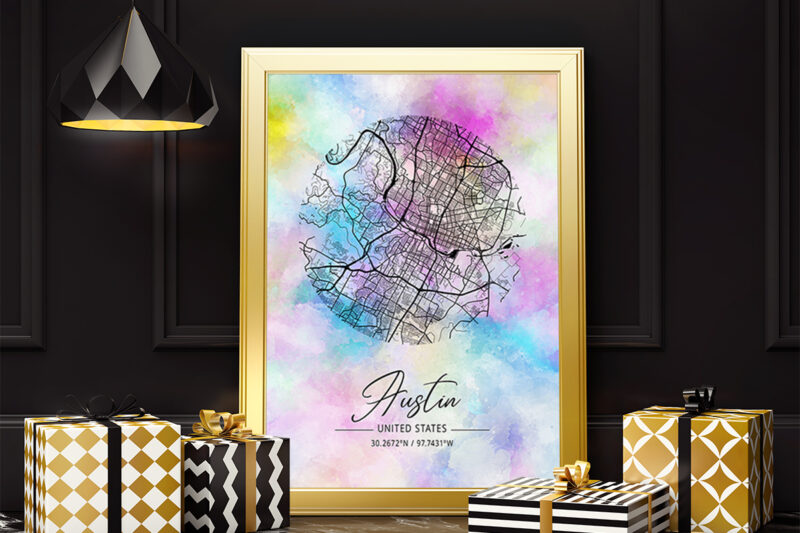 Xi Watercolor Map Bundle