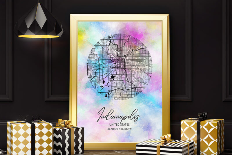 Xi Watercolor Map Bundle