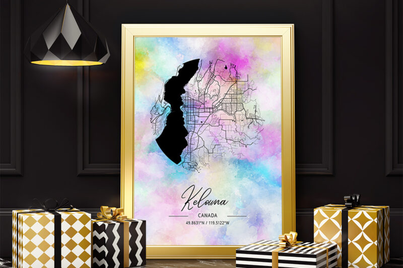 Xi Watercolor Map Bundle