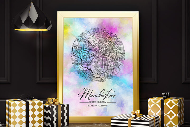 Xi Watercolor Map Bundle