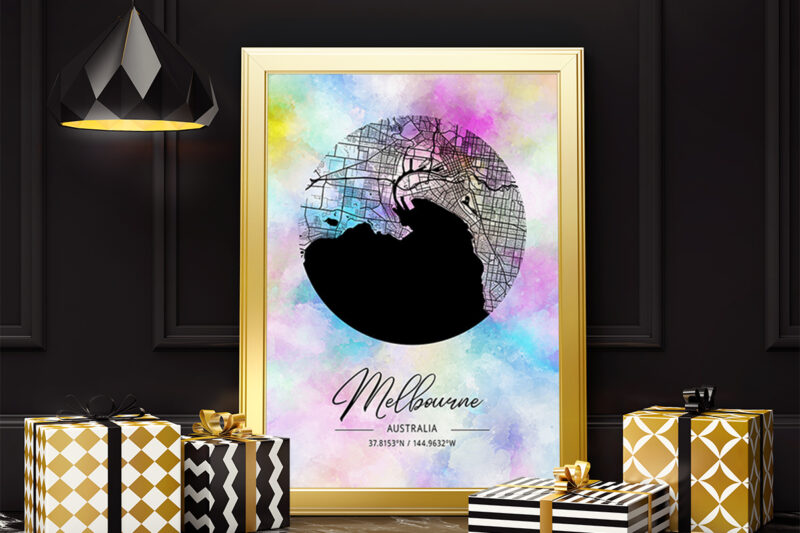 Xi Watercolor Map Bundle