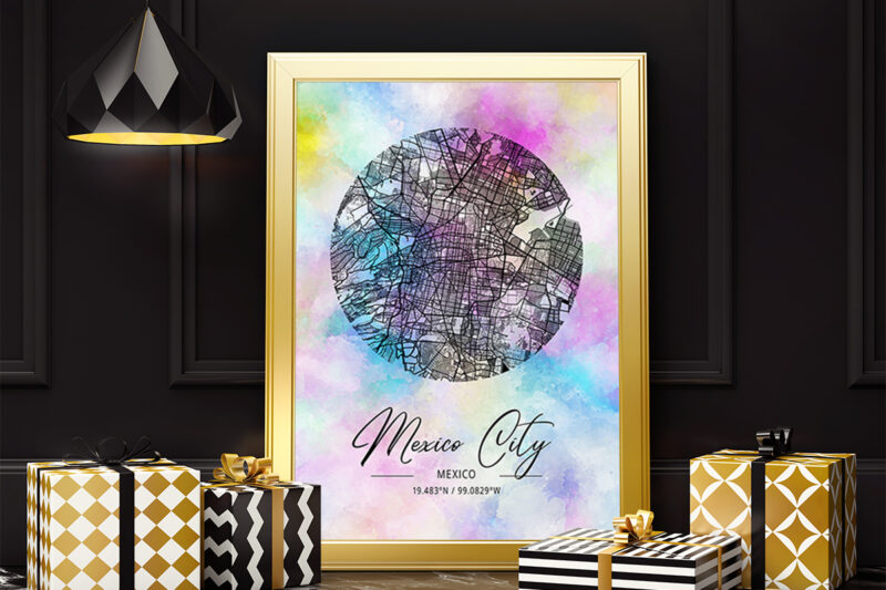 Xi Watercolor Map Bundle