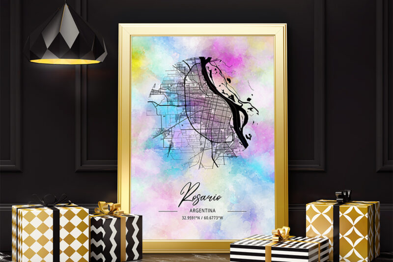 Xi Watercolor Map Bundle