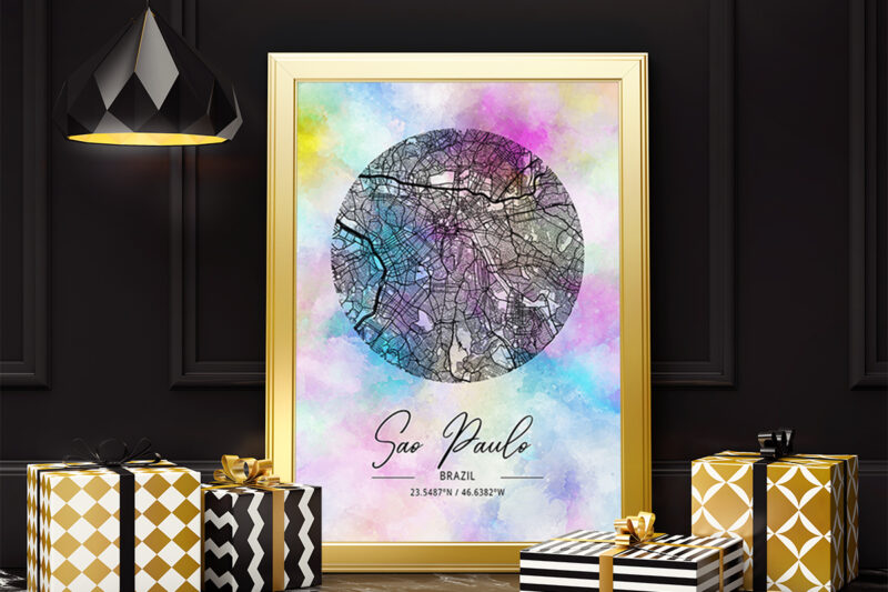 Xi Watercolor Map Bundle