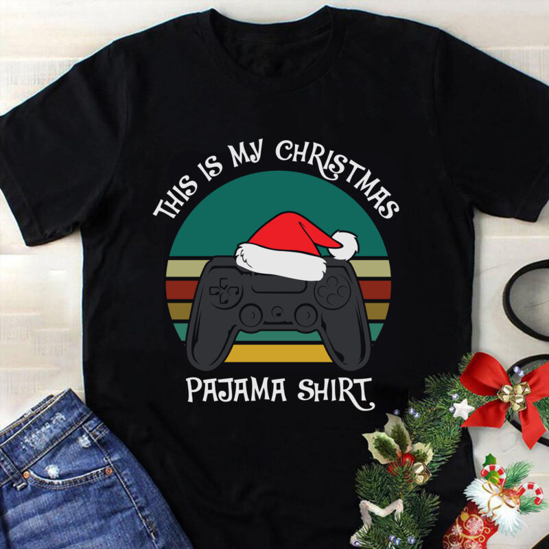 This Is My Christmas Pajama Shirt Game Svg, Christmas Svg, Tree ...